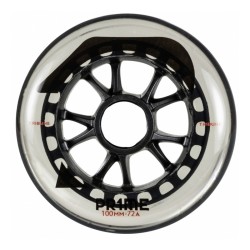 RUEDAS PRIME TRIBUNE 100MM 72A TRANSPARENTE INDOOR (PACK 3)