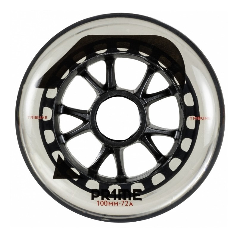 RUEDAS PRIME TRIBUNE 100MM 72A TRANSPARENTE INDOOR (PACK 3)