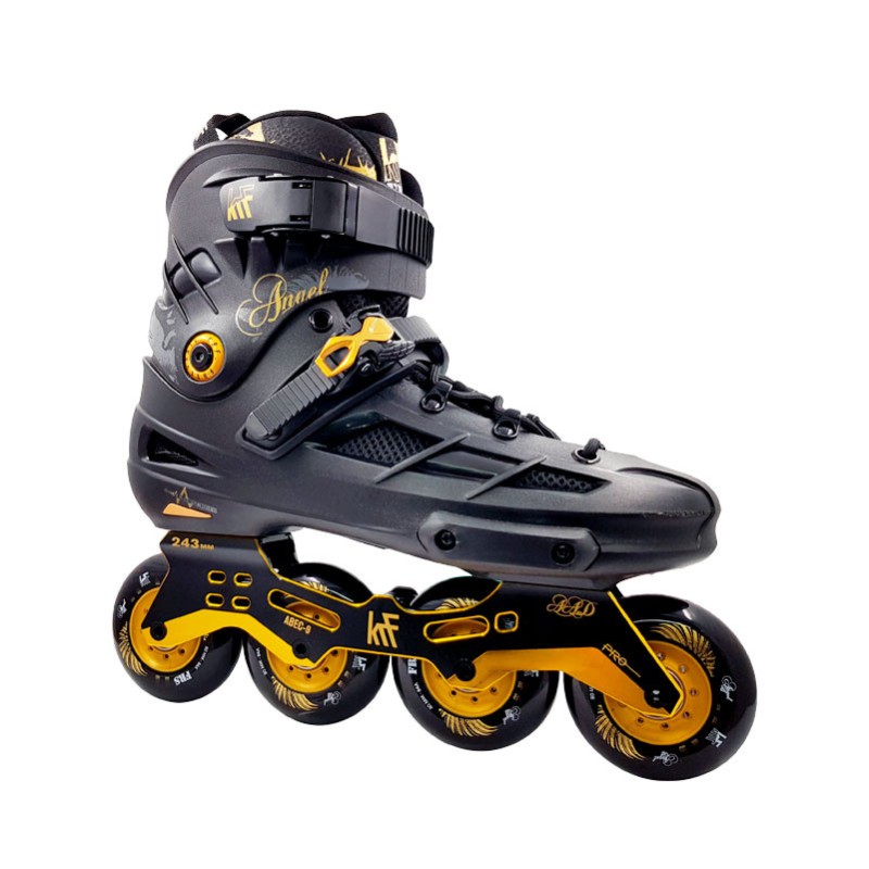 PATÍN FREESKATE ANGEL 4X80 NEW FRAME NEGRO/ORO