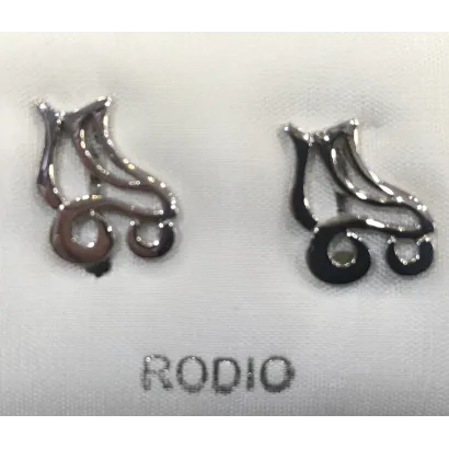 Pendientes Patines  Rodio