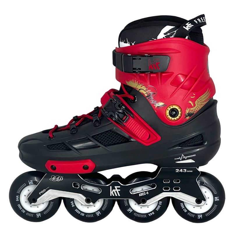 PATÍN FREESKATE KRF ANGEL 4X80 NEGRO/NEGRO/ROJO