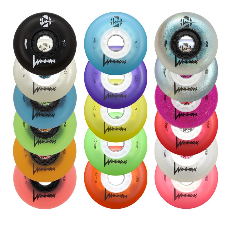 RUEDA LED LUMINOUS 80MM - 85A BLANCA LUMINOUS