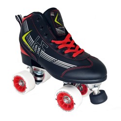 PATINES KRF HCK-350 PRO ROLLER QUAD SKATE BLACK/RED