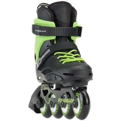 PATINES ROLLERBLADE CYCLONE Color Negro/verde Acido