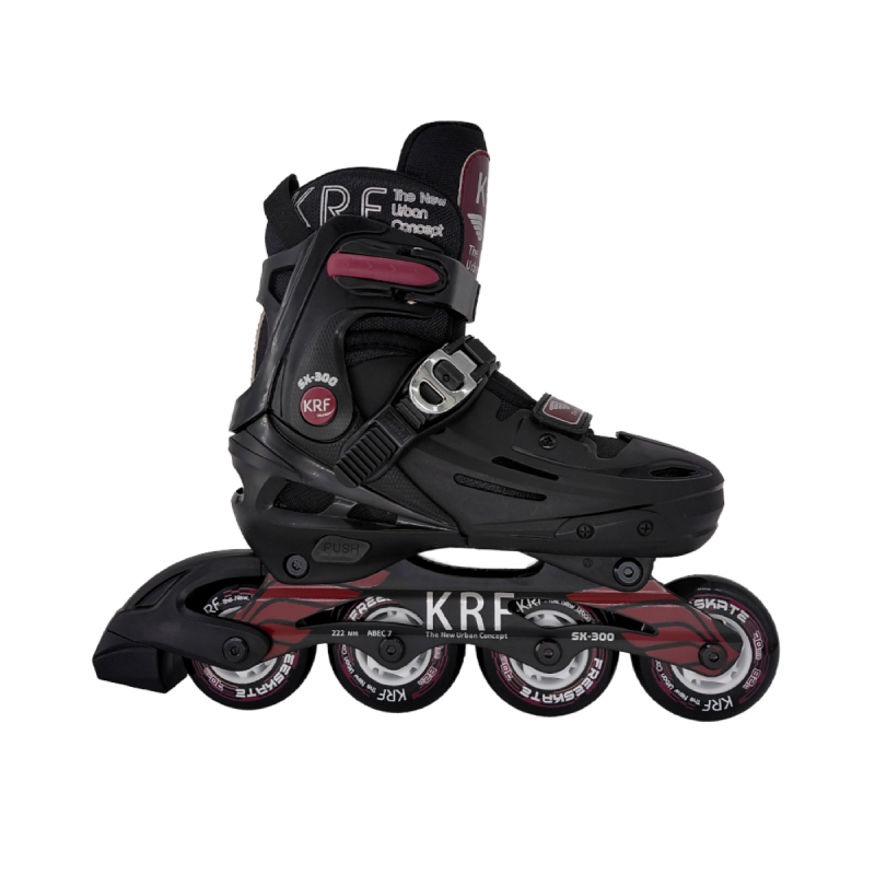 PATÍN KRF FREESKATE AJUSTABLE HARD SX-300 BLACK