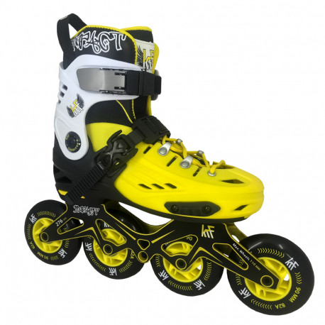 PATÍN KRF FREESKATE IMPACT 4X90 AMARILLO