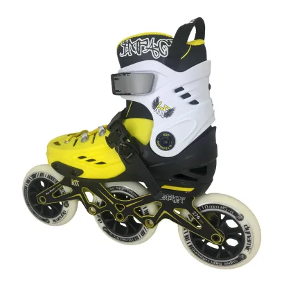 PATÍN KRF FREESKATE IMPACT 3X110 AMARILLO