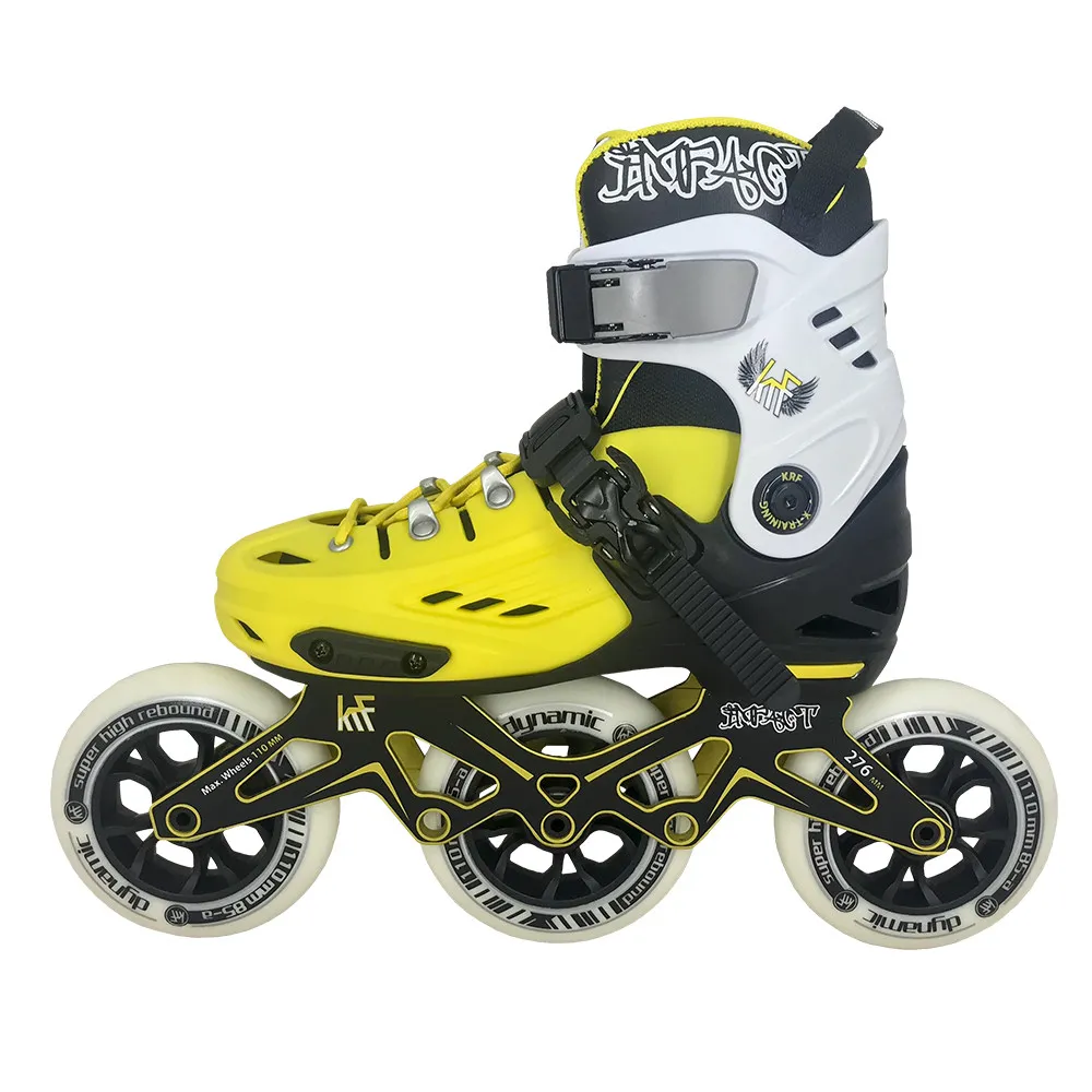 PATÍN KRF FREESKATE IMPACT 3X110 AMARILLO