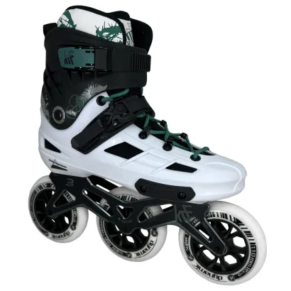 PATÍN FREESKATE ANGEL 3X110 BLANCO/VERDE