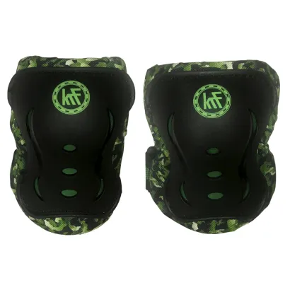 SET PROTECCIONES JUNIOR CAMUFLAJE VERDE