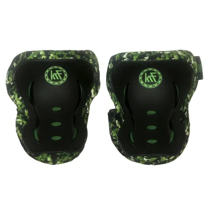 SET PROTECCIONES JUNIOR CAMUFLAJE VERDE