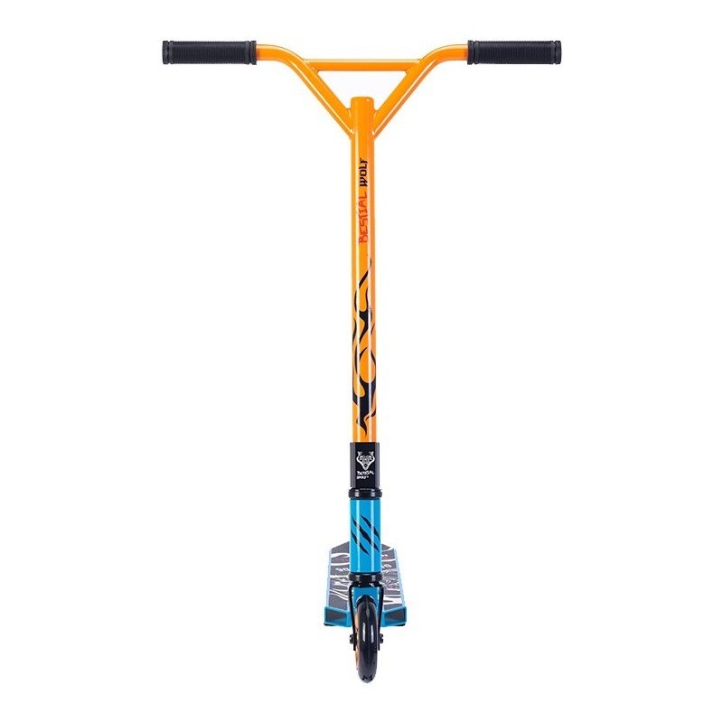 Scooter freestyle DEMON D6 de Bestial Wolf Naranja y Azul