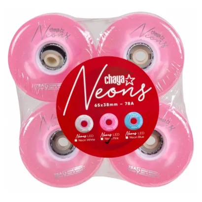 CHAYA RUEDAS LED NEON ROSA 65