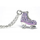 Colgante Patin Strass Morado