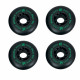 RUEDA PATINES LÍNEA KRF MAXLINE +G NEGRO-VERDE (4 UNI) CON FUNDA