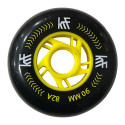 RUEDA INLINE KRF 90MM BLACK/YELLOW (2 UDS)