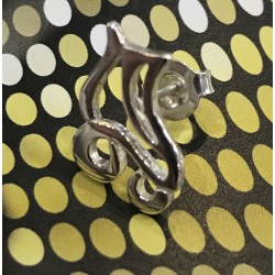 Pendientes Patines  Rodio